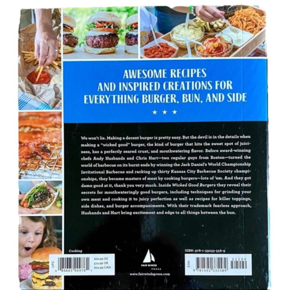 Wicked Good Burgers Recipe Book.